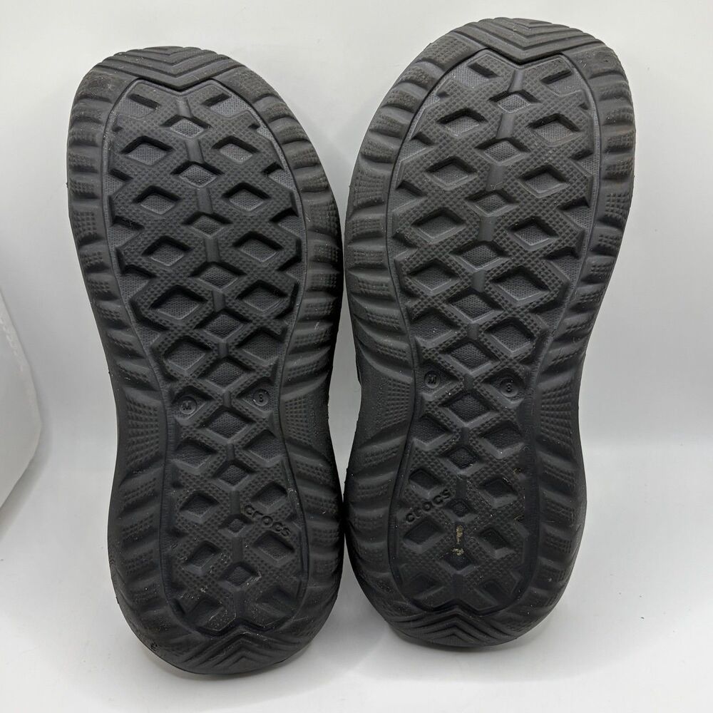 Crocs Swiftwater River Sandals Mens 8 Black Strappy Summer Beach Hike Breathable - Picture 9 of 9